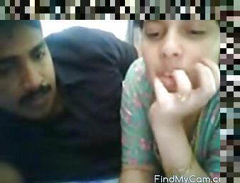 Sexy Indian couple sex on webcam