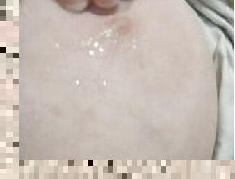 ice cube on nipple