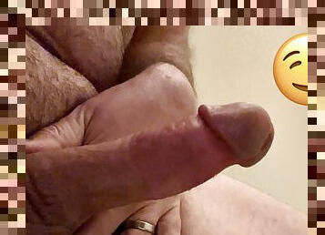 Bathroom Break with My Huge Cock