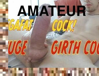 grosse, énorme, masturbation, amateur, ejaculation-sur-le-corps, énorme-bite, belle-femme-ronde, solo, bite