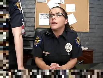 Two Hot and Horny Police Officers Fucking Two Criminal Cocks