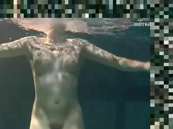 Naked teenage body is beautiful underwater