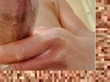 masturbation, amateur, ejaculation-sur-le-corps, énorme-bite, black, solo, bite