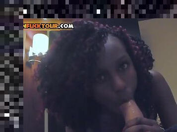 Perfect Body Ebony Black Petite African College Teen Mess Around With Married White Man In A Cruise - Hd