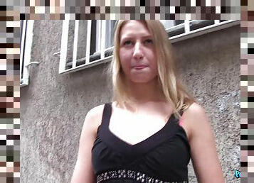 Milana Blanc fucked in the public place on video for some money