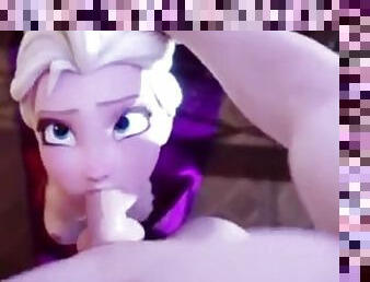 Elsa Deepthroat 3D Hentai