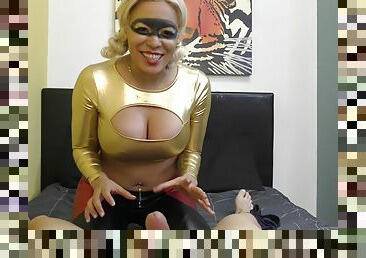 Busty and costumed Luna Star is the real master of a tit job