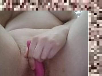 gros-nichons, poilue, masturbation, orgasme, chatte-pussy, amateur, ados, jouet, solo, humide