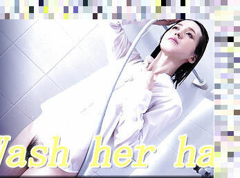 Wash her hair - Fetish Japanese Video