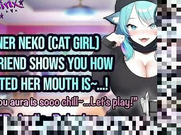 ASMR - Stoner Neko (Cat) Best Friend Pleases You With Her Hot Wet Mouth! Hentai Anime Audio Roleplay