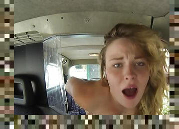 Nadia Obrien gets eaten out and fucked in the backseat of a car