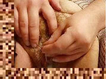 gros-nichons, masturbation, amateur, jouet, ejaculation, gode, solo