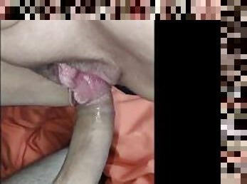 énorme, chatte-pussy, amateur, milf, maman, belle-femme-ronde, joufflue, mère, humide, bite