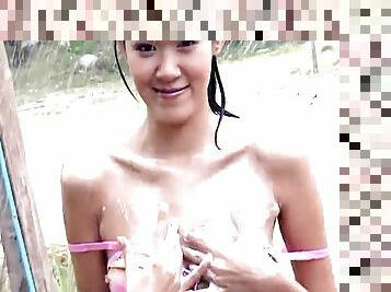 asiatique, masturbation, thaï, solo