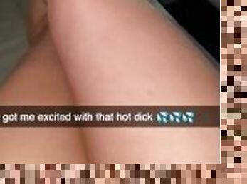 Married girl falls in love and exchanges nudes with a hot guy on snapchat