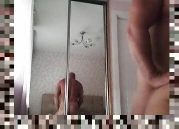 Strangers hot sex on holiday in hotel room, when cuckold husband watching..