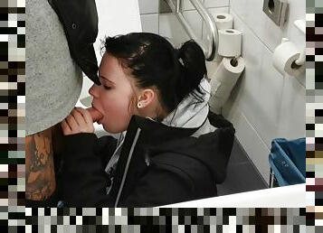 german girl next door public fuck on toilet