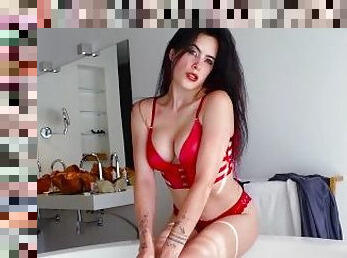 ????????LA GATA ROJA DE PORNHUB MUESTRA POR 1ra VEZ SU CUERPO MOJADITO Y EMPAPADO????????