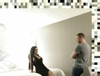 Presley Maddox moans loud while being fucked in the bedroom