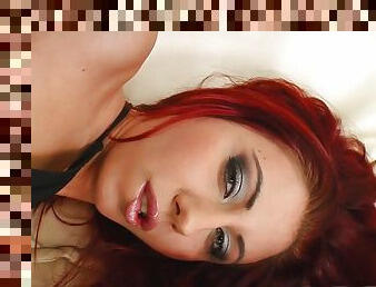 Redhead babe love to swallow after anal sex