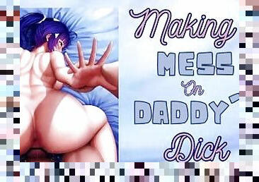 [M4F] Making A Big Mess On Daddy's Dick [Male moaning] [Audio for women]