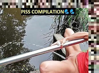 Piss COMPILATION. Outdoor pee