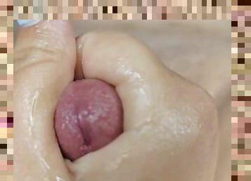 Slow teasing edging handjob from Luna. So much cum! Slow edging handjob with unreal cum explosion