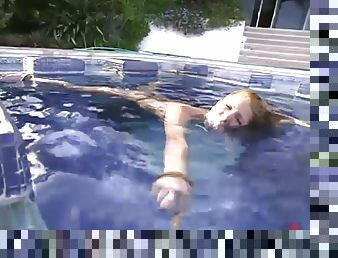 Jenni Lee gets tormented and drowned in a swimming pool