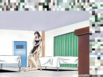 Hot anime lesbians play with each other's coochies and moan sweetly