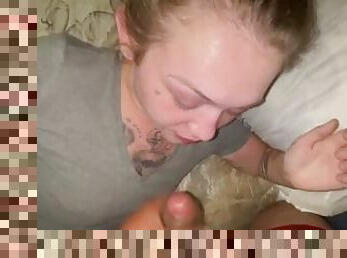 Tattoo mommy getting face fucked and nutted ????????