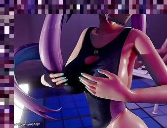 MMD R-18 Pussy Dance - Minato Aqua  MMD R18 Vtuber MMD for Gentlemen