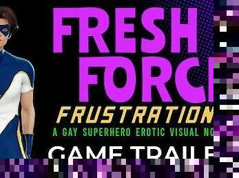 Fresh Force Frustrations: A Gay Erotic Superhero Visual Novel
