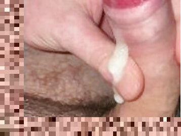 Close up of my uncut cock (surprise at end)