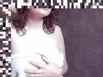 baignade, poilue, masturbation, amateur, milf, maman, point-de-vue, petite, fétiche, douche