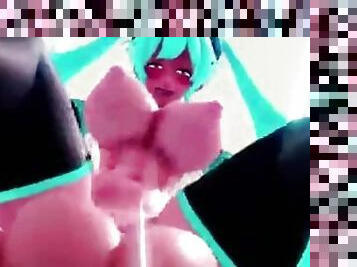 asiático, culo, tetas-grandes, enorme, anal, chorro-de-corrida, lesbiana, anime, hentai, 3d