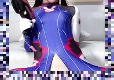 Naughty DVA Cosplay Transgirl Toy Playing