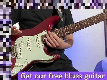 Easy 12-Bar Blues Rhythm Guitar with ONE Finger! Beginner Guitar Lesson