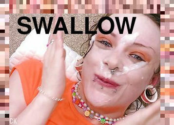 [WET] Destroyed TINY WHORE PISSED ON extreme FACEFUCK, RIMMING and FUCK incredible thick FACIAL cumshot SWALLOW - PissVids