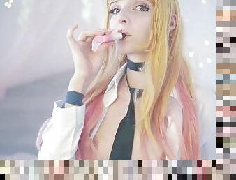 Marin Kitagawa cosplay. Masturbating and vaping