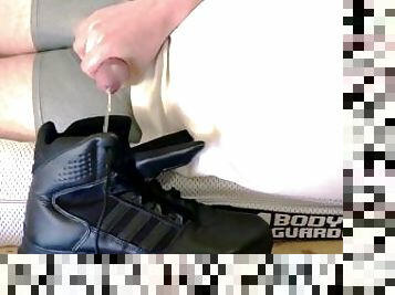 Big cum load into Adidas GSG9 boots