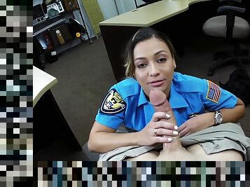 Pawnshop Police Officer Fucked By Boss In Meeting Room