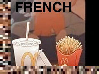 M?Donalds Girl Stars In Hot French Fries Advertise - Hentai 60 Fps MCDonalds Home Fucking
