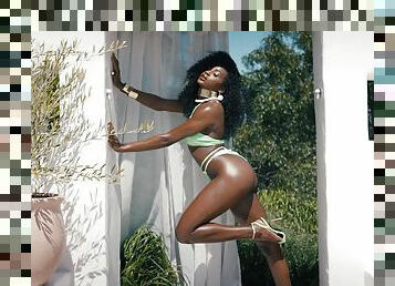 TOTM Sun Goddess 1 - beautiful ebony Nicole Kitt outdoors