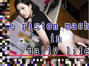 Use piston machine in daily life - Fetish Japanese Video