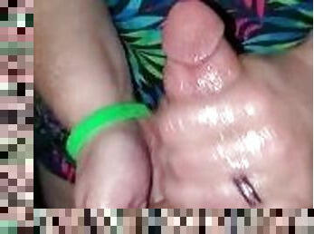 Wife Gives Awsome Wet Handjob