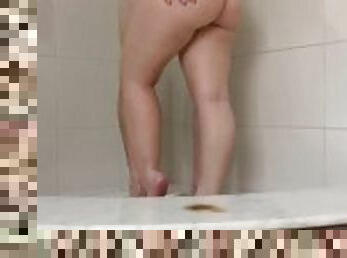 Taking a shower with him after sex. Don't you want proof honey?