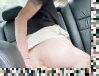 TGirl Ria Bentley Fucks Her Ass In Public Car