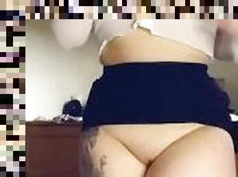 Sexy British slut shows off curves