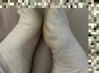 Dirty white socks