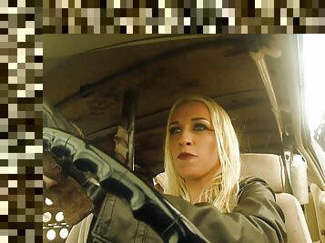 Blockbuster, Costume Ponr: Apocalypse X - Scene with busty blonde slut Eva Karera